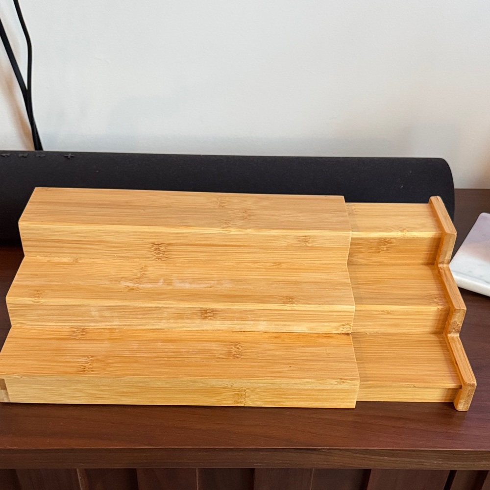 Bamboo 3-Tier Step Spice Rack - Picture 2 of 6